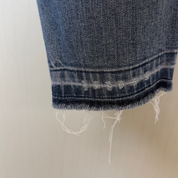 Level 99 Ripped Blue Skinny Jeans - Picture 4 of 5